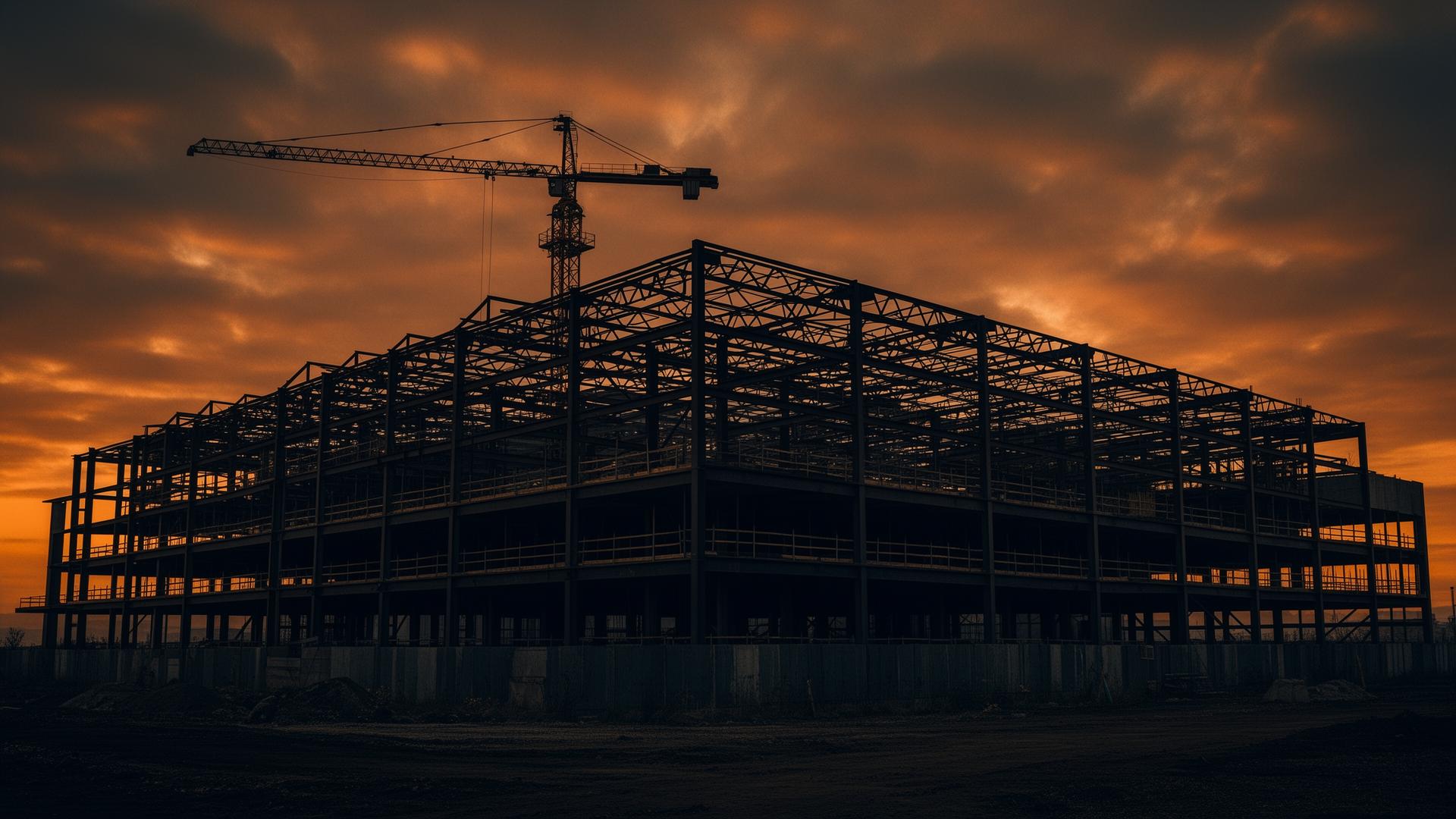 Commercial construction site