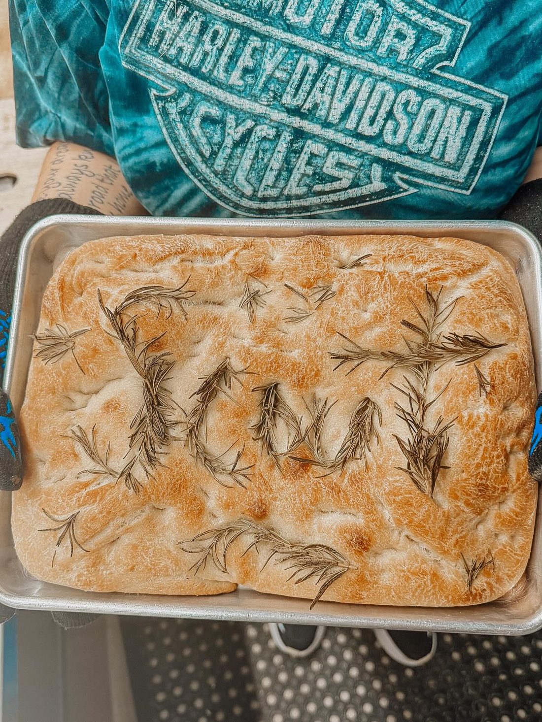 Fresh focaccia